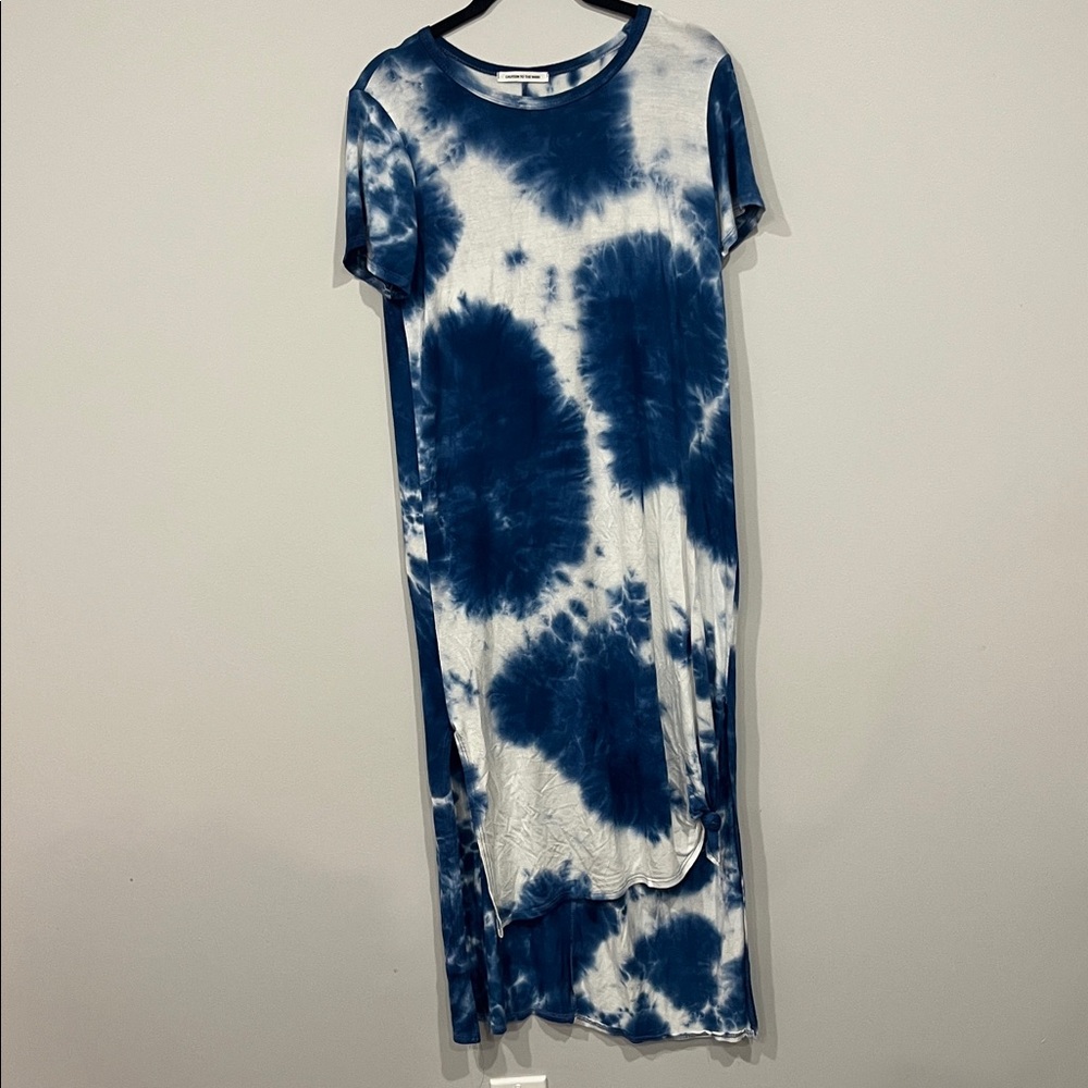Caution to the wind tie dye midi dress